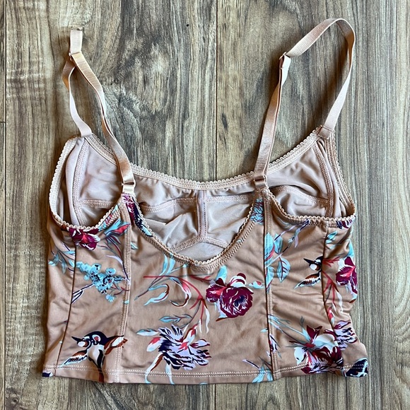 Free People Intimates XS Floral/Bird Bralette - Picture 3 of 5